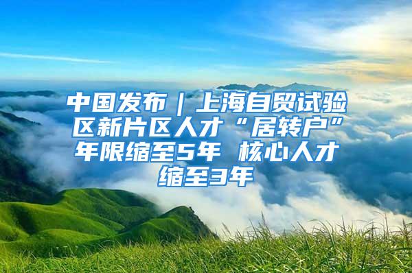 中國發布｜上海自貿試驗區新片區人才“居轉戶”年限縮至5年 核心人才縮至3年