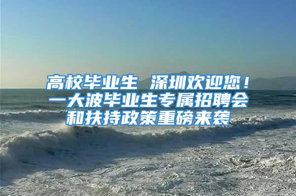 高校畢業生 深圳歡迎您！一大波畢業生專屬招聘會和扶持政策重磅來襲