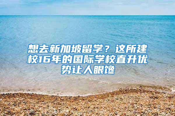 想去新加坡留學？這所建校16年的國際學校直升優勢讓人眼饞