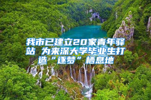 我市已建立20家青年驛站 為來深大學畢業生打造“逐夢”棲息地