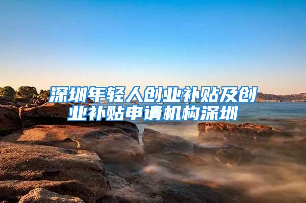 深圳年輕人創業補貼及創業補貼申請機構深圳