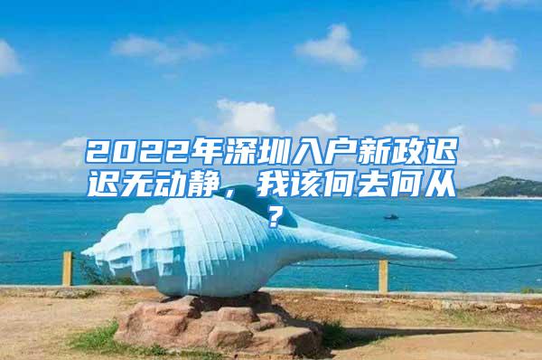 2022年深圳入戶新政遲遲無動靜，我該何去何從？