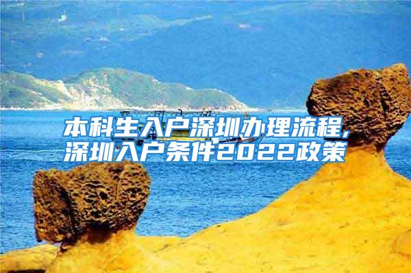 本科生入戶深圳辦理流程,深圳入戶條件2022政策