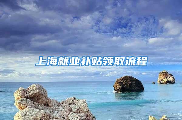 上海就業補貼領取流程