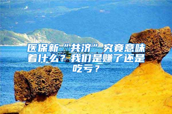 醫保新“共濟”究竟意味著什么？我們是賺了還是吃虧？