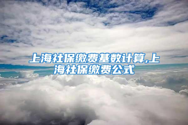 上海社保繳費基數計算,上海社保繳費公式