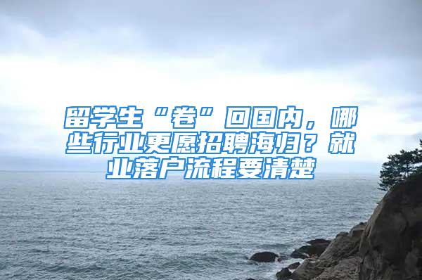 留學生“卷”回國內，哪些行業更愿招聘海歸？就業落戶流程要清楚