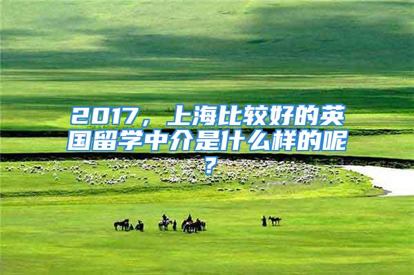 2017，上海比較好的英國留學中介是什么樣的呢？