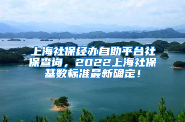 上海社保經辦自助平臺社保查詢，2022上海社?；鶖禈藴首钚麓_定！