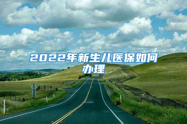 2022年新生兒醫保如何辦理