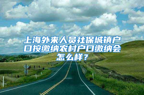 上海外來人員社保城鎮戶口按繳納農村戶口繳納會怎么樣？