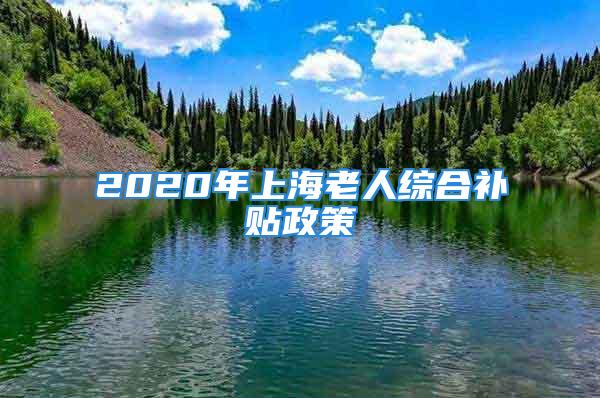 2020年上海老人綜合補貼政策