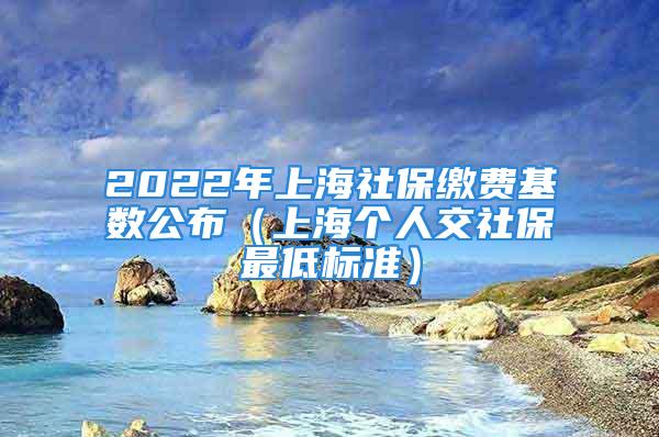 2022年上海社保繳費基數公布（上海個人交社保最低標準）