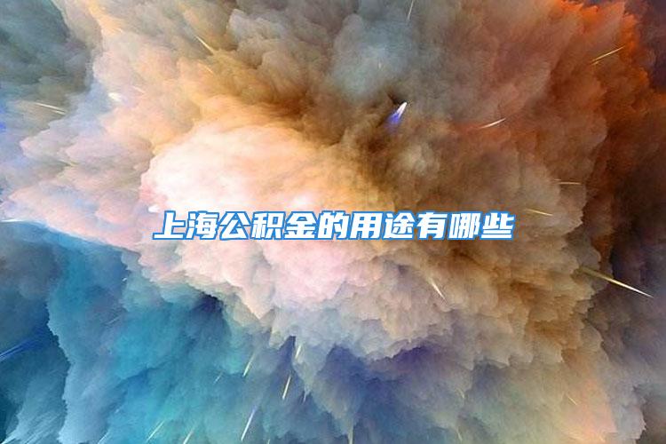 上海公積金的用途有哪些