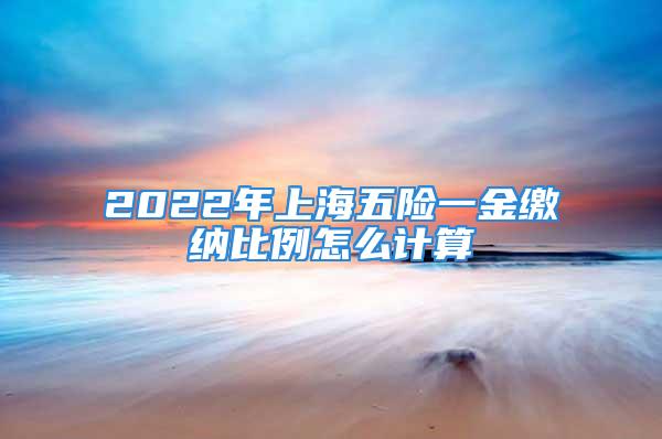 2022年上海五險一金繳納比例怎么計算