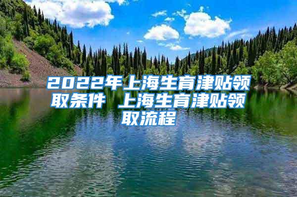 2022年上海生育津貼領取條件 上海生育津貼領取流程