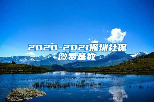 2020-2021深圳社保繳費基數